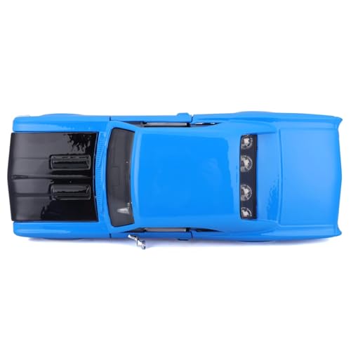 Maisto 1/24 Scale Chevrolet Chevelle 1966 Blue Custom Classic Muscle Series / Diecast Model Car, Finished Product, 31333