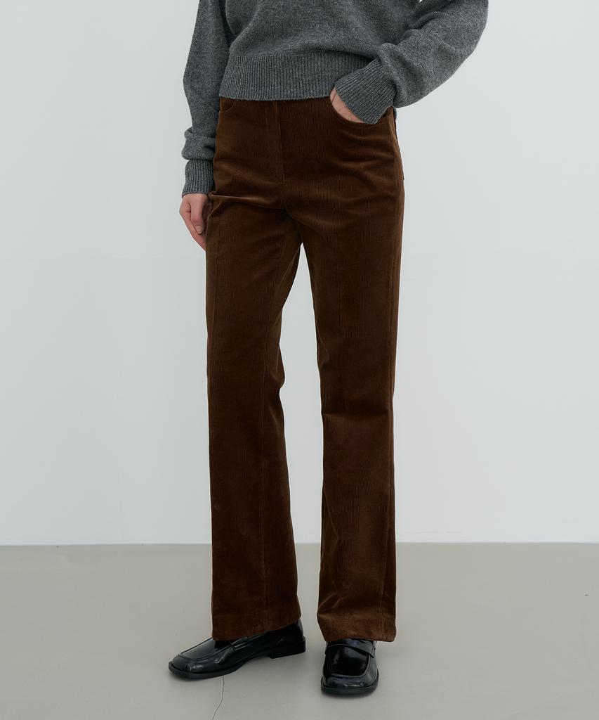 VERBOM Corduroy Boots Cut Pants_Brown