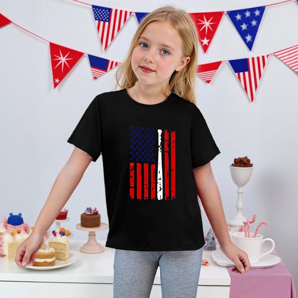 Toddler Girl Boy T-Shirts Kids Top Boys And Girls Printed Short Sleeved T-shirt