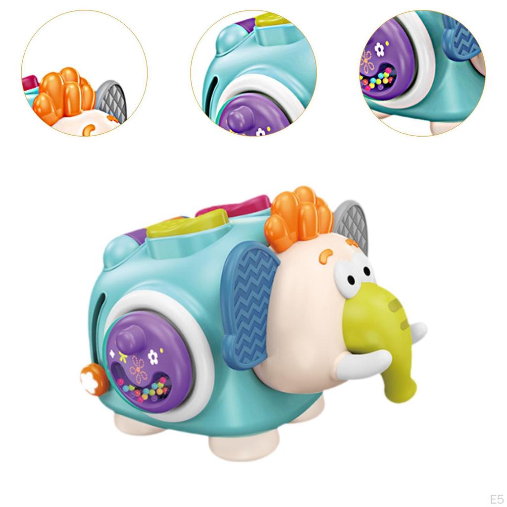 Montessori Sensory Toy Busy Cube for Kids 13 Year Old Boy Girl Toddlers 12.5x9.5x8.5cm