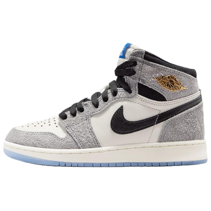 Кроссовки Air Jordan 1 Retro High OG GS All-Star Cool Grey для детей Белые FD1437-003 38