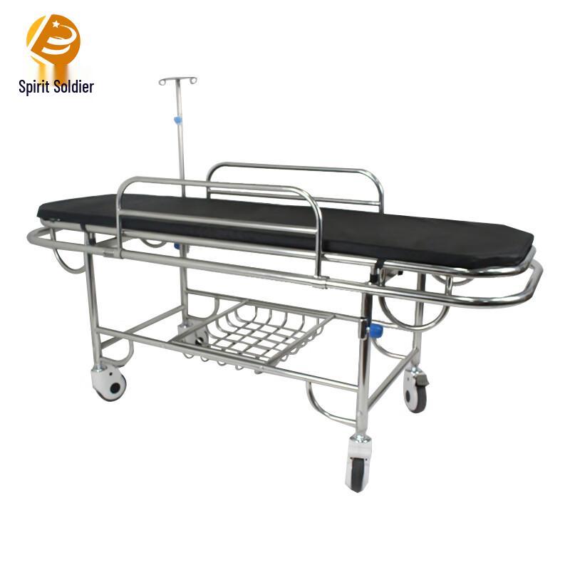 Stainless Steel Emergency Patient Stretcher Cart