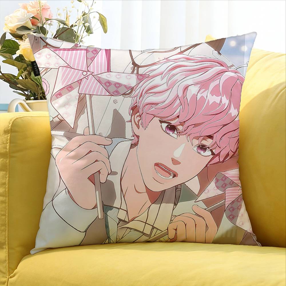 Kawaii Kpop Style P-Plave Caligo Pt Various Sizes Square Pillow Case For Car Home Bedchamber Decor