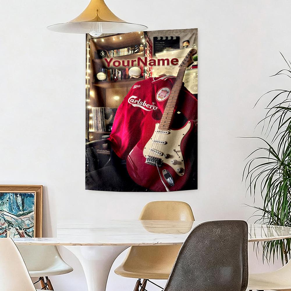 Liverpool Custom Your Name Wall Decor Tapestry Art For Pet Memorial Birthdaywedding Party Backdrop Family Gift