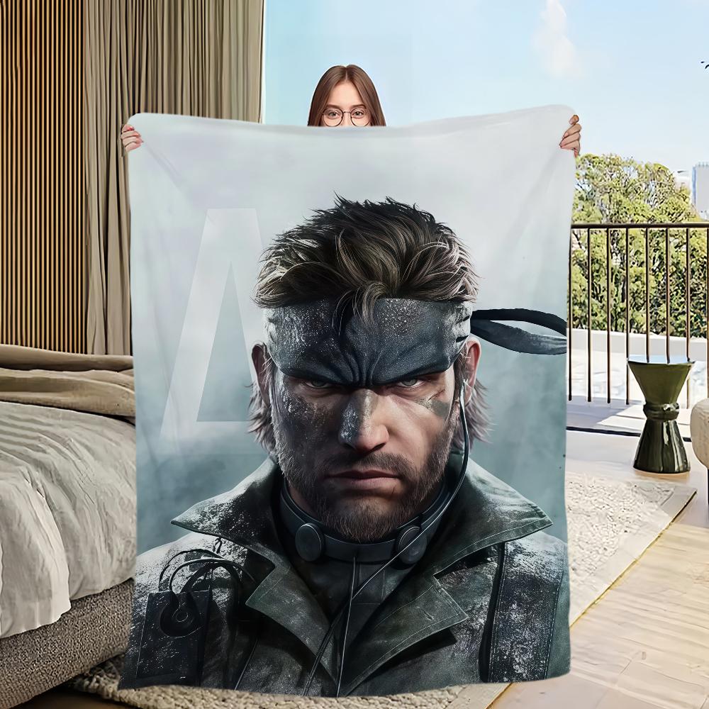 M-Metal G-Gear S-Solid Delta Snake Eater Flannel Warm Comfort Soft Plush Blanket For Picnic Beds Sofas Homes And Bedrooms