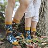 Children's Asymmetrical Cartoon Mid-Calf Socks - Colorful Parent-Child Style, Trendy Fashion for Kids