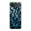 Phone Cover For Samsung Galaxy Z Flip 7 6 5 4 Case Transparent For Samsung Z Flip 3 Hard PC Foldable Shell Number Pattern Capas