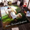 Jesus and Sheep Printed Non-slip Carpet, Suitable for Use On Living Room and Bedroom Sofas