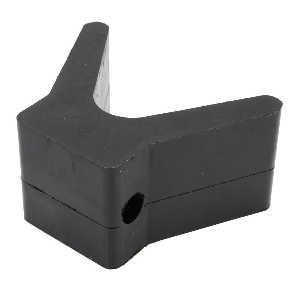 2PCS Rubber Trailer Boat Bow Stop 2 in V Shape Bow Stop Durable Bow Stop Block  Marine Application