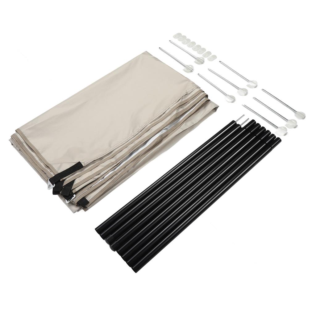 Sun Shade Sail Multipurpose Thickened Sunscreen Coating Rainproof Sunshade Canopy for Patio Garden O