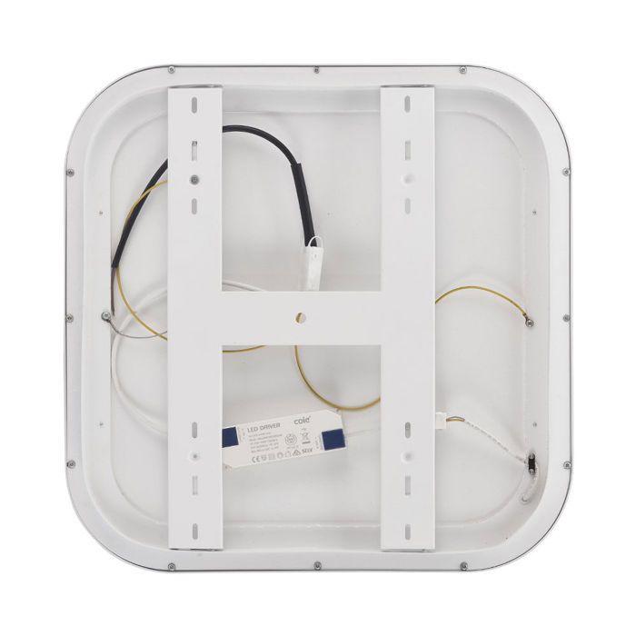 Plafonnier LED Bella 36W 3en1 4260 lm – 480x480mm – Blanc