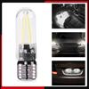 10pcs 12V W5W T10 194 Glass COB Filament LED Car Reading DRL Trunk LED Bulb White Light