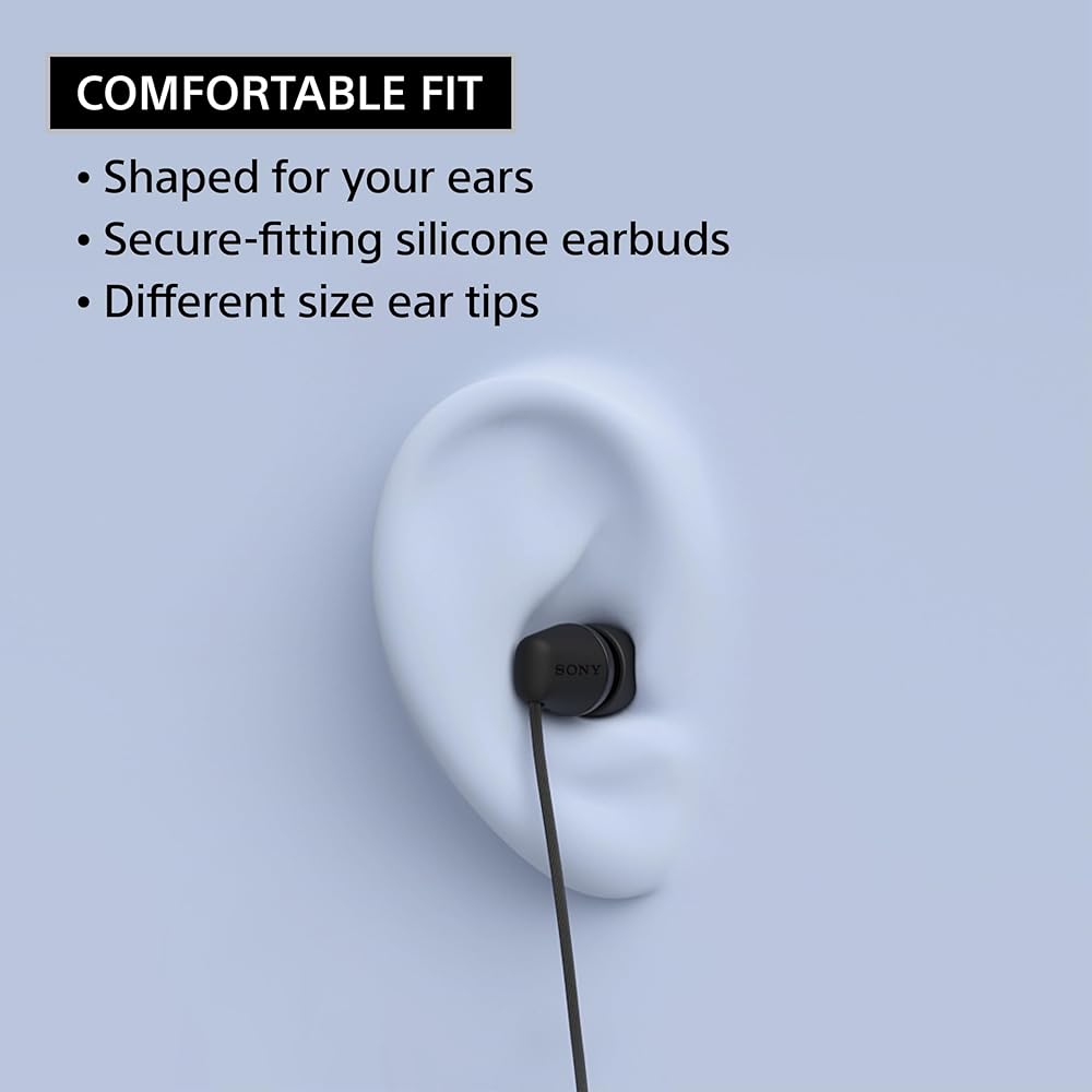 Sony IER-EX15C USB-C Plug Wired In-Ear Headphones for iPhone and Android Mobile Phones, with Built-in Multifunction Buttons (Volume, Microphone Contro