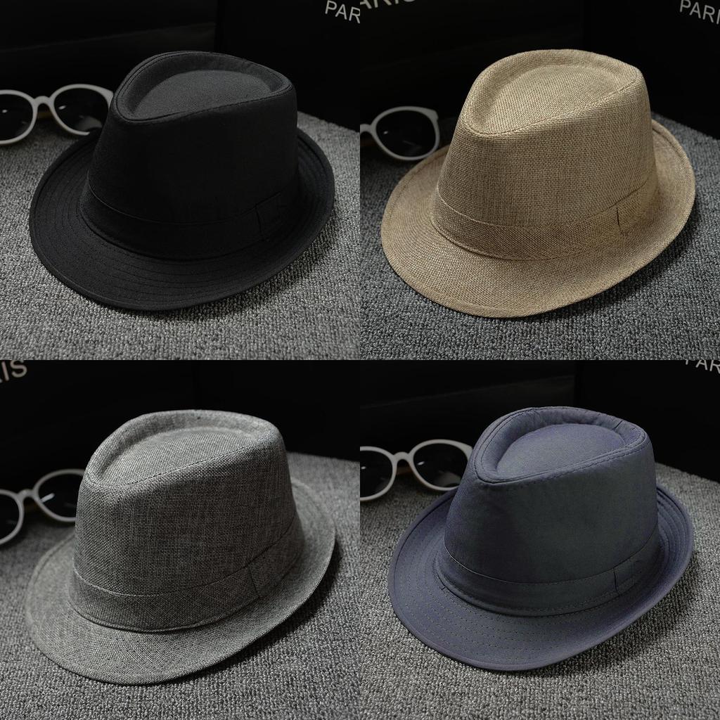 Panama Cotton Linen Sun Hat With Wide Brim For Men Women Casual Summer Accessory
