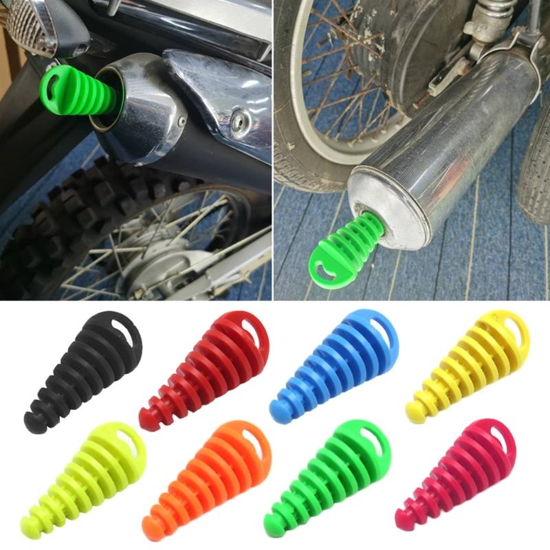 Rubber Exhaust Protectors For Motorcycle And ATV Prevents Condensation In Pipe During Storage Universal Fit 14.7-37.8mm