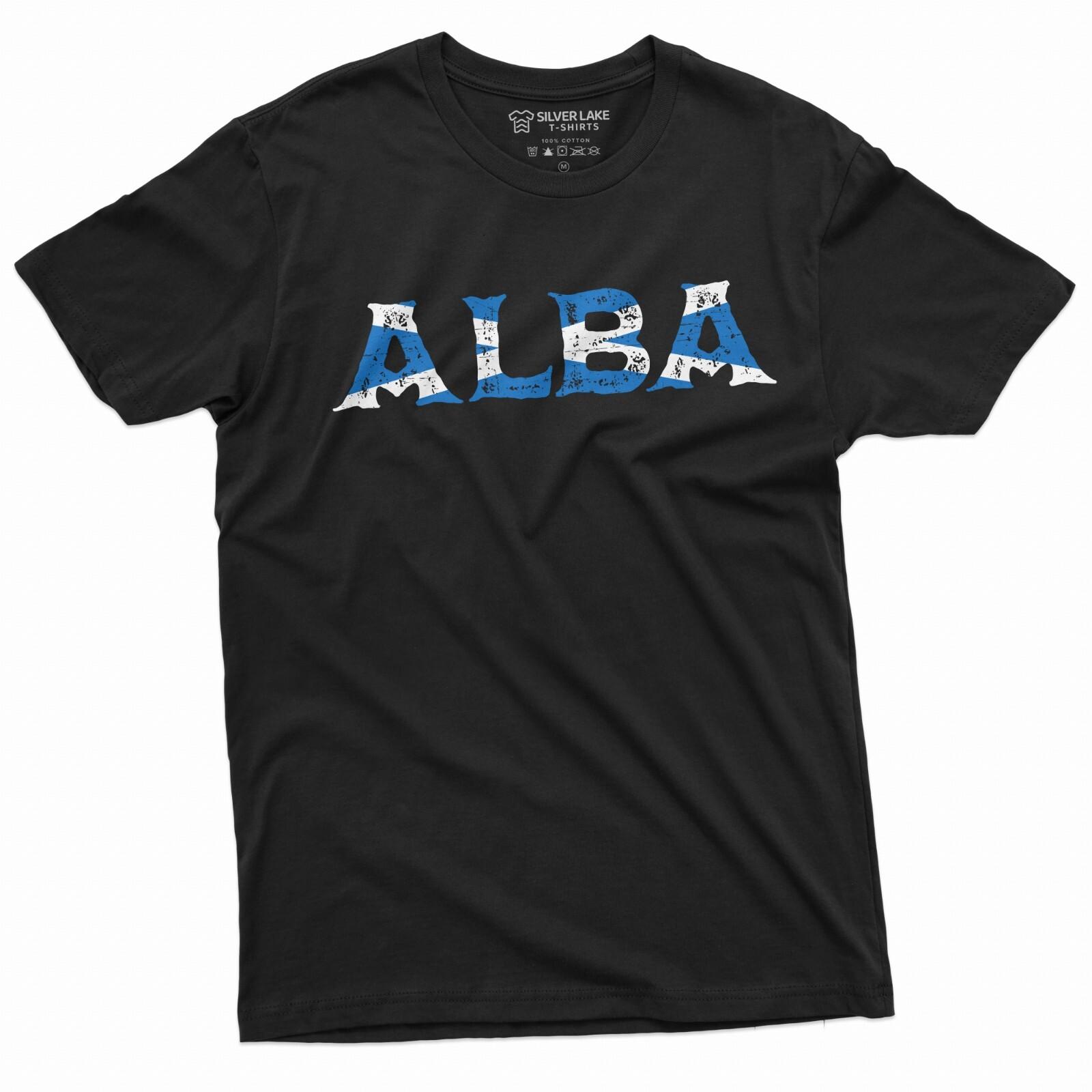 Alba Shirt Scotland National Flag Tee Scotland Tee Shirt Scottish Gifts S