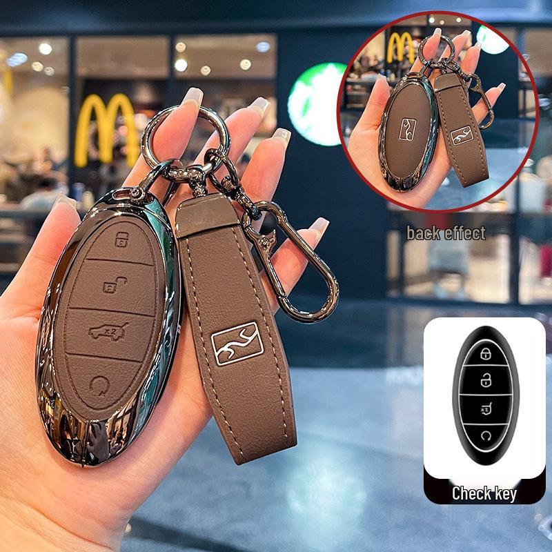 BYD Yangwang U8 U9 U7 2025 Key Case: Full Coverage Protective Metal Shell