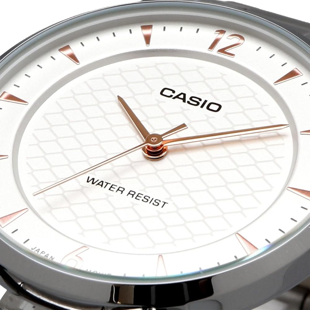 Casio Analog Quartz Women's Watch LTP-VT04D-7A White Metal Band Imported Model