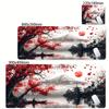 Gaming-Mauspads Groß Grün Mauspads Sakura Computer-Mauspads Große Tastaturmatte Gamer-Mauspads Ästhetische Schreibtischunterlagen x cm