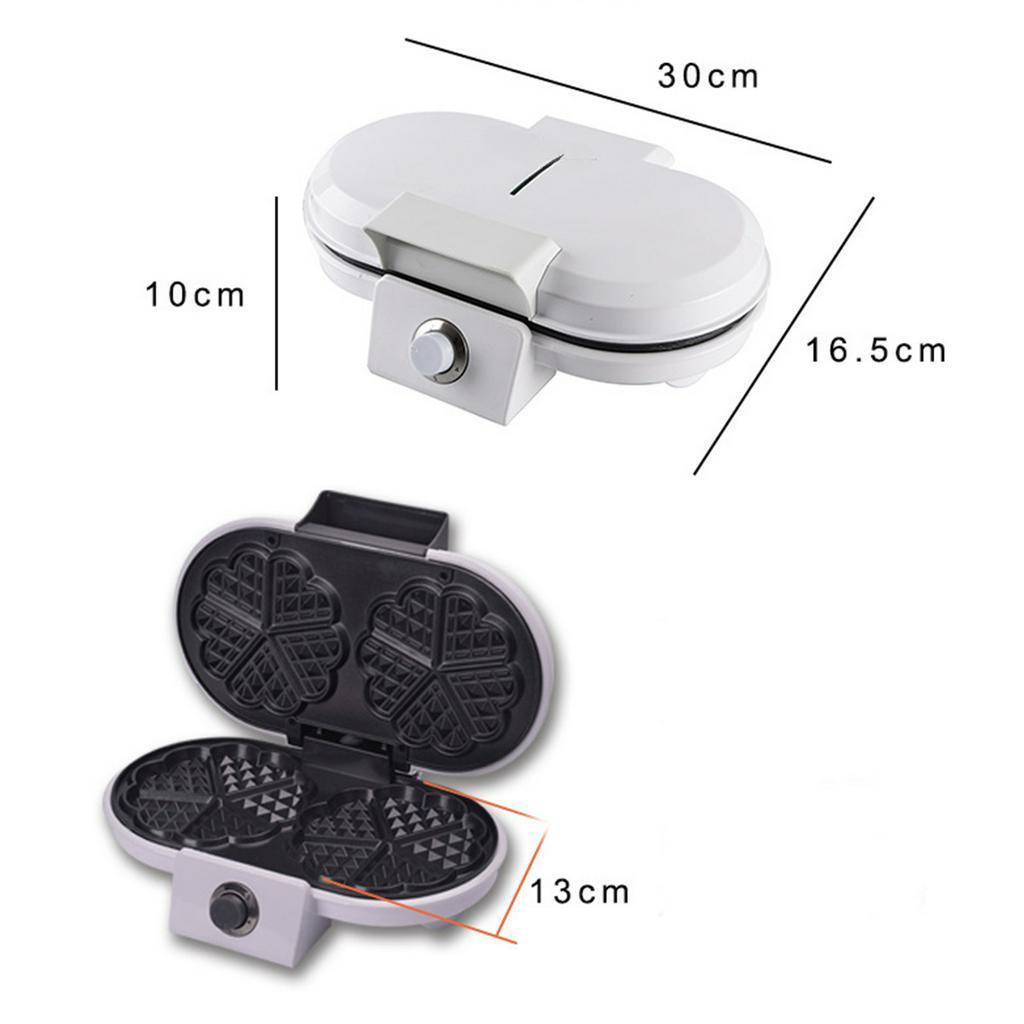 Aparat Electric de Uz Casnic pentru Prăjituri Waffle, Aparat de Waffle pentru Cartofi Răzuți și Alte Gustări Portabile pentru Mic Dejun, Prânz, Gustări, negru, 1200W, 220V