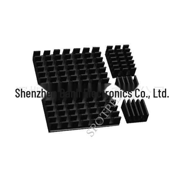 

Black Aluminum Heat Sink Kit for Raspberry Pi 4B with Adhesive Backing 0108232