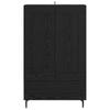 Highboard In Black Oak Look 69.5 X 31 X 115 Cm Particleboard