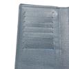 Louis Vuitton M64010 Taiga Stripe Portefeuille Brazza Long Wallet blue/Wine Red