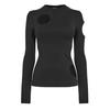 Off White Womens/Ladies Meteor Cut Out Long-Sleeved Top