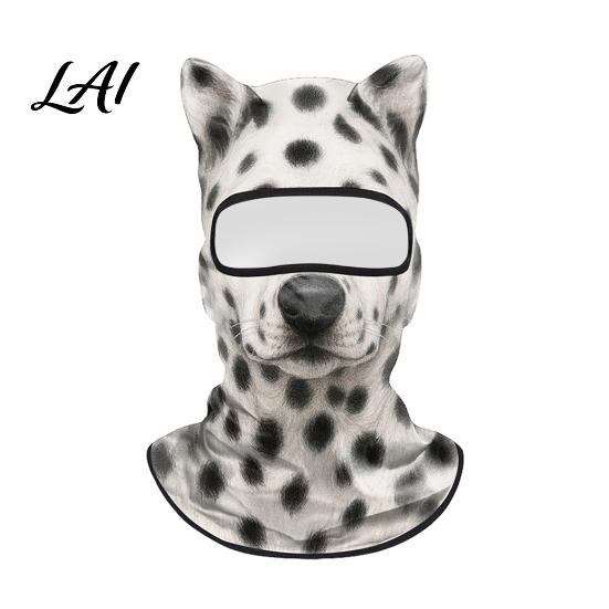 Cappuccio con Fantasia di Animali Realistica Maschera Integrale 3D con Orecchie Antivento Maschera Facciale da Ciclismo per Autunno Sci Inverno Copertura Protezione Solare Costume di Halloween