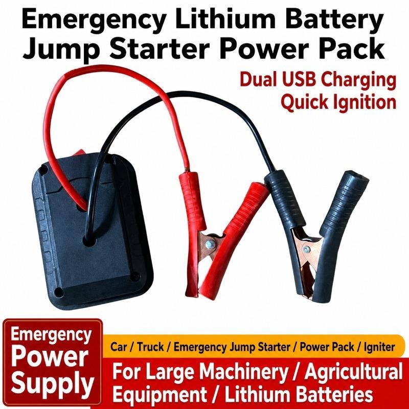 Lithium Battery Car Jump Starter Large Capacity Portable Emergency Power Supply Auto Battery Booster Vehicle Ignition Tool