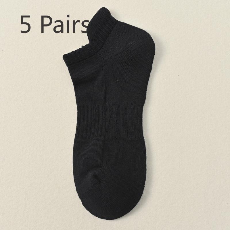 5 Pairs of Women's Autumn and Winter Thick Hair Ring Sweat Absorbent Sports Ear Lifting Ankle Socks