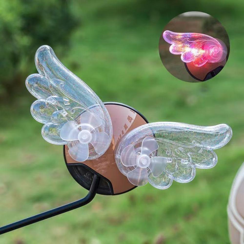 

Waterproof Electric Bicycle Light-up Wings Helmet Decorations Electric Vehicle/Motorcycle/Helmet прозорий