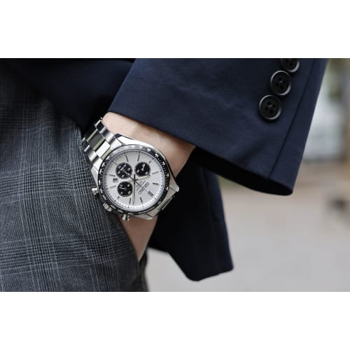 Seiko Watch Watch Seiko Selection Solar Chronograph The Standard SBPY165 Men's Silver