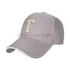 Yellow Letter T Print Adjustable Baseball Cap Men Women Snapback Caps Unisex Fashion Street Tide Sunscreen Hat Dropshipping