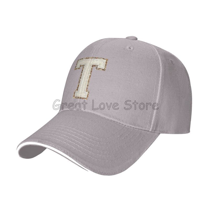 Yellow Letter T Print Adjustable Baseball Cap Men Women Snapback Caps Unisex Fashion Street Tide Sunscreen Hat Dropshipping
