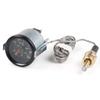 2" 52MM Mechanischer 40-130℃/110-265℉ Wassertemperaturanzeige 12V Wassertemperaturanzeige Gelbes Licht Auto-Messgerät Mit Sensor NPT 1/2