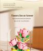 Preserved Flower with Cover Micro Particle Building Blocks - Desk Ornament Gift for Children's Day