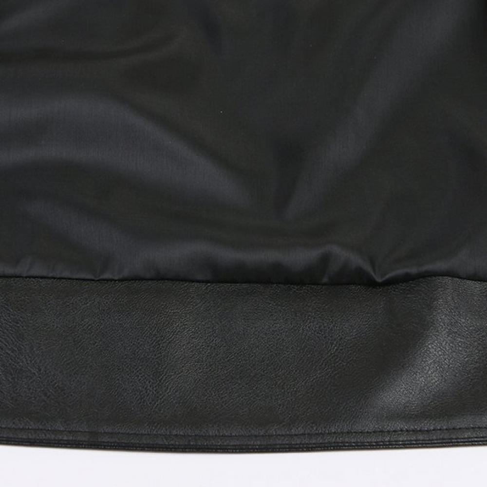 LAP Color Block Crop Rider Jacket Ar1lz260