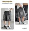 Boys' Summer Denim Shorts - Stylish, Trendy Mid-Length Capris for Big Kids