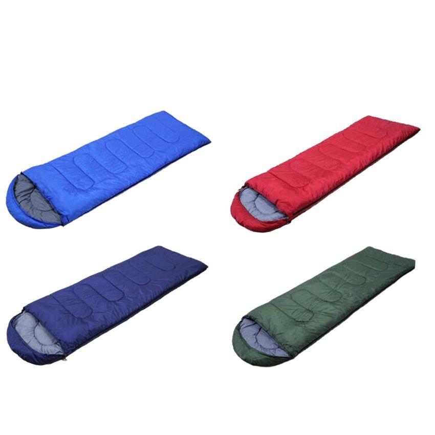 Utomhuscamping Kuvert med huva Sovsäck 700g Bomull Sommarcamping Sovsäck