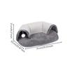 Cat Tunnel Bed with Fluffy Ball Toy Padded for Bedroom, Cats, Kittens
