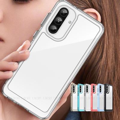 Für Samsung A26 Hülle Abdeckung Samsung A26 A 26 Capas Neu Stoßfeste Stoßstange Transparent Farbrahmen Klar Fundas Samsung Galaxy A26