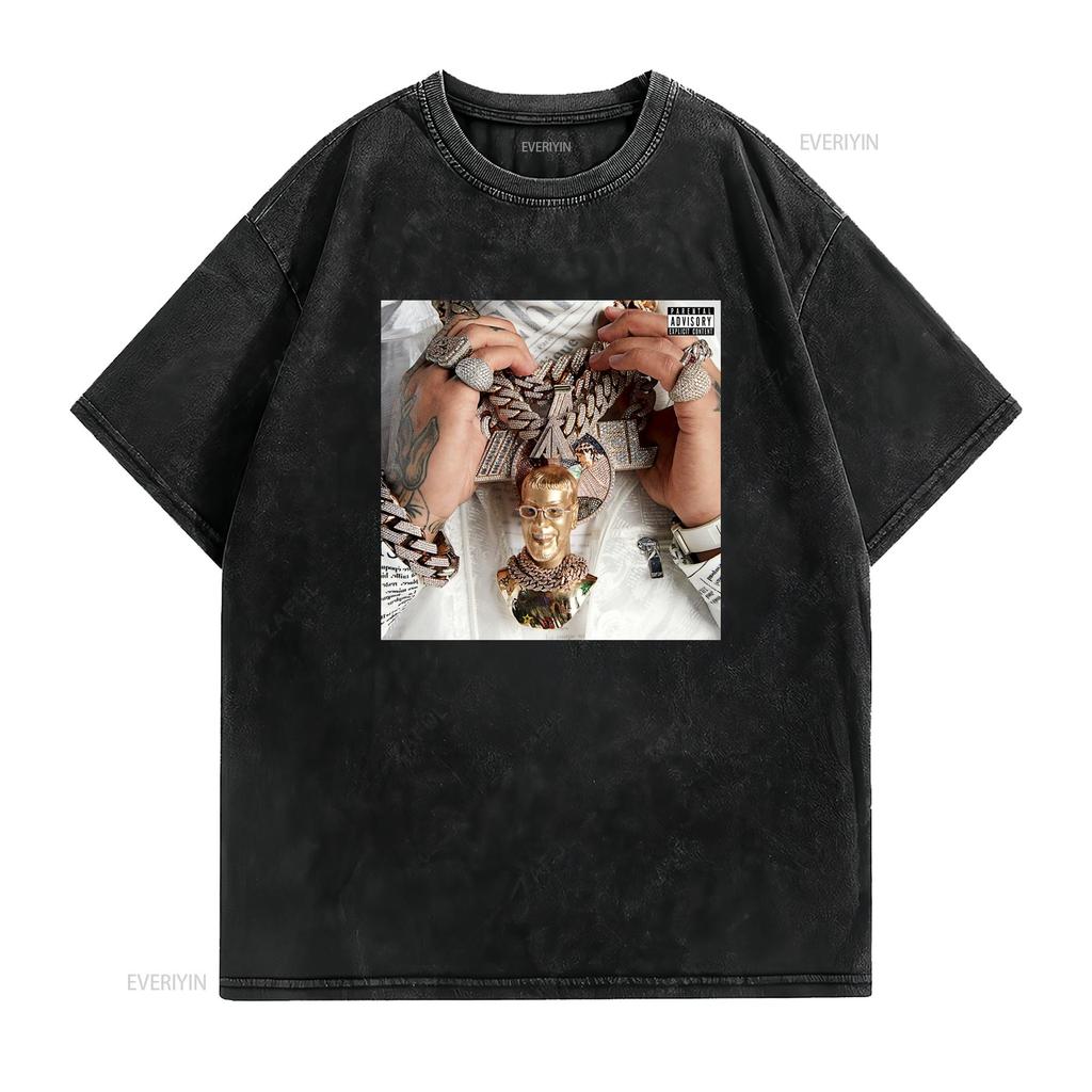 Anuel AA Emmanuel Album T Shirt Xs 2XL Vintage Washed Comfortable Graphic Streetwear Homme Designer Clothes Slightly Fashion