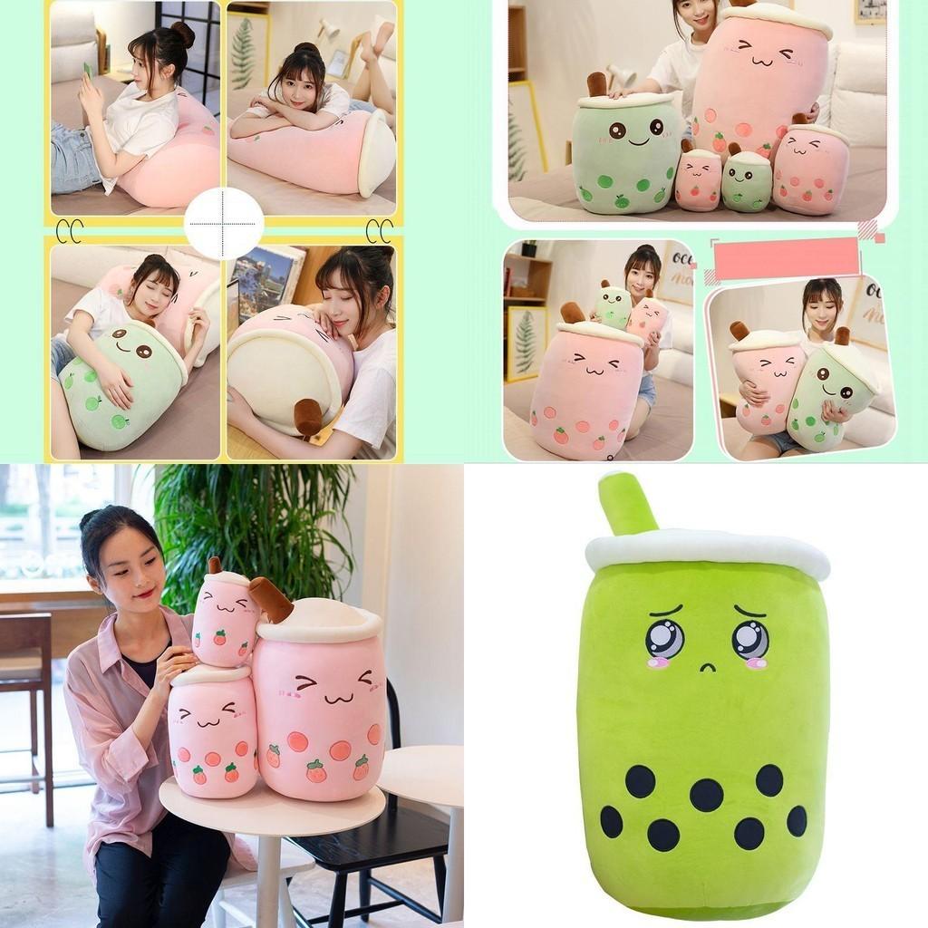 Adorable Bubble Tea Boba Cup Plush Pillow Cushion For Cozy Softness In 4 Sizes