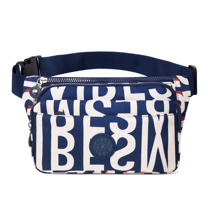 

Поясная сумка из принтованной нейлоновой ткани, легкая наплечная сумка кроссбоди, повседневная нагрудная сумка