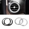 For Mercedes Benz E Class W213 2016 2017 2018 ABS Car Side Air Conditioning Vent Outlet Ring Frame Cover Protective Trim