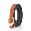 2025 Women's Fashion Alloy Buckle Thin Leather Belt for Jeans & Dresses