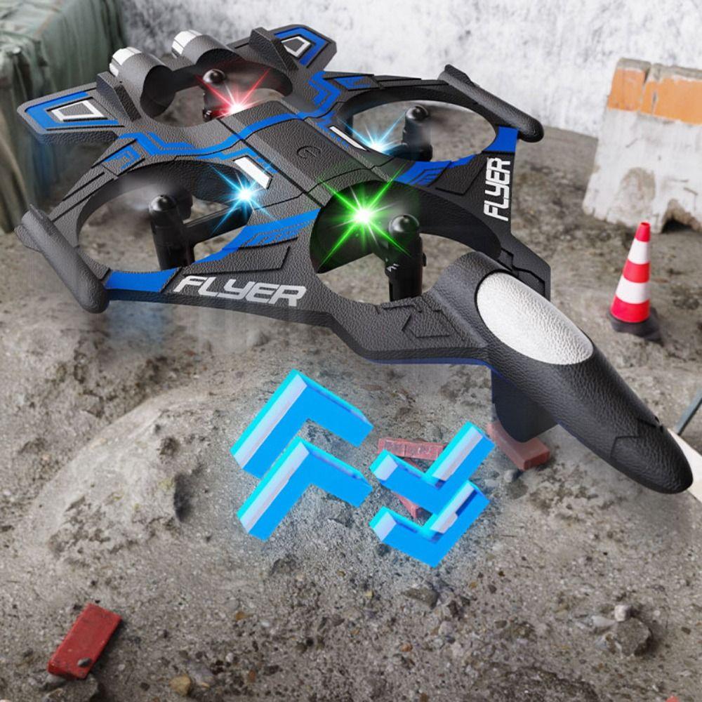 Rechargeable Four Motor Helicopter Toy Gravity Sensing RC Hobby Jet Plane  Kids Gifts
