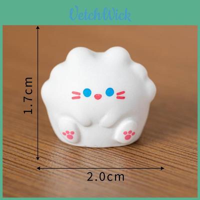 Resin Cute Cat Figure With Cartoon Design For Car Desk Decor And Gift Idea