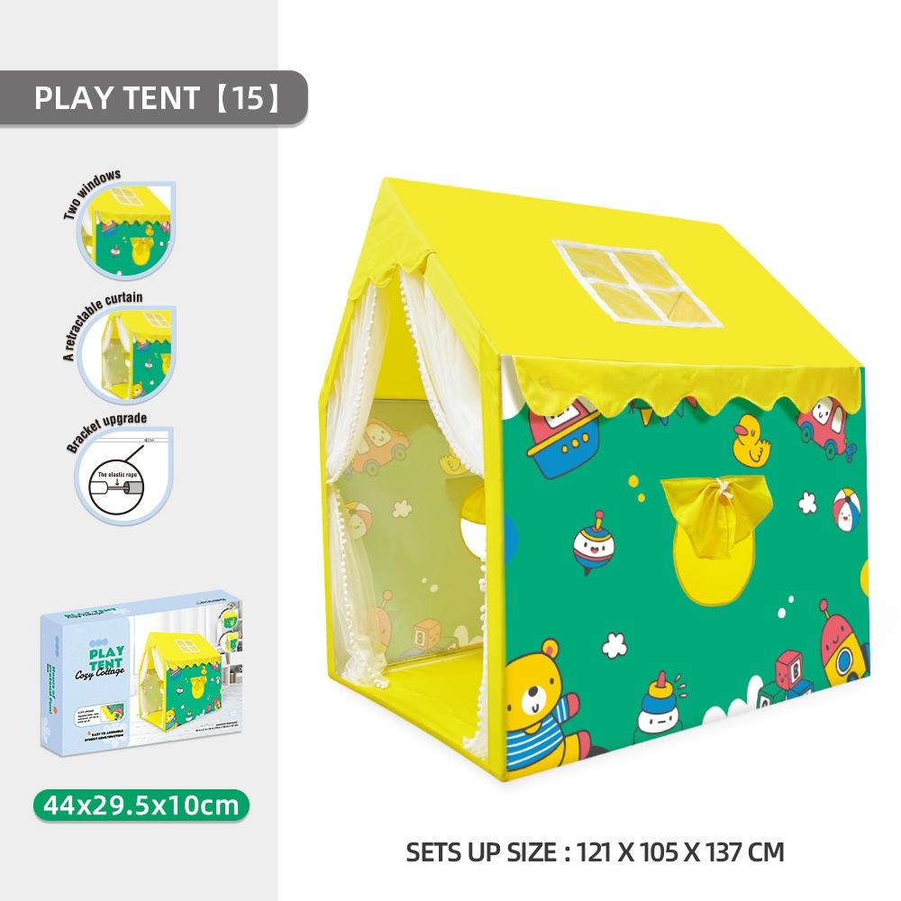 

Детская комната, домашняя большая палатка, игрушка для дома, трансграничная родительско-детская комната, игрушка для девочки в подарок жёлтый